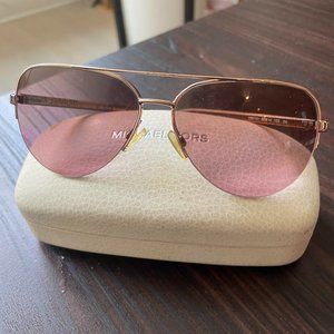 Authentic Michael Kors Aviator Sunglasses - Pink Sunset